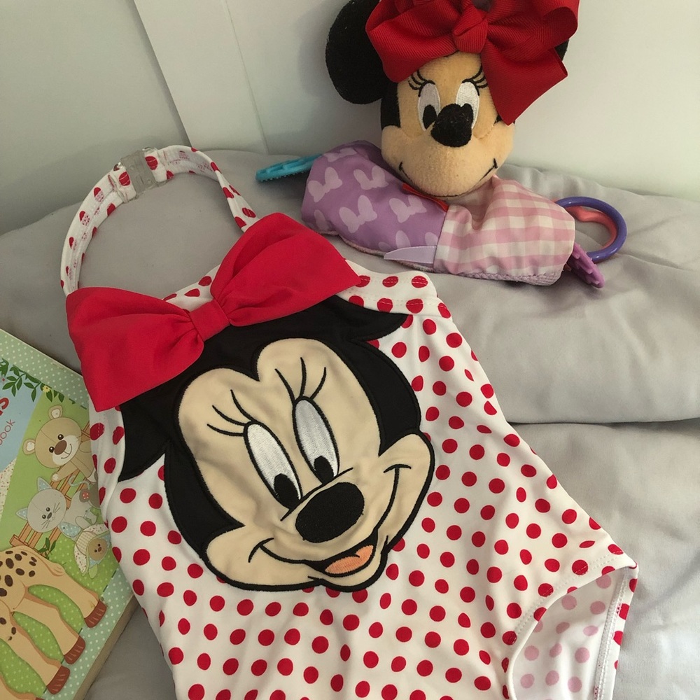 Vintage Style Minnie Mouse Swimsuit 3T